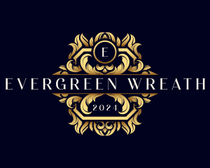 Luxury Ornament Wreath logo design