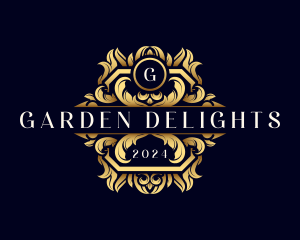 Luxury Ornament Wreath logo design