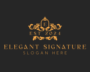 Elegant Wedding Event logo design