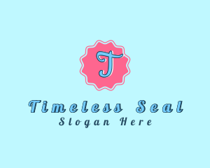 Playful Seal Stamp logo design