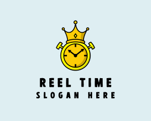 Royal Crown Clock  logo design