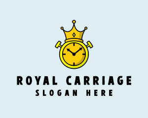 Royal Crown Clock  logo design