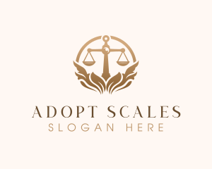 Elegant Justice Scale logo design