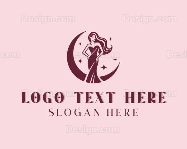 Woman Beauty Gown Logo