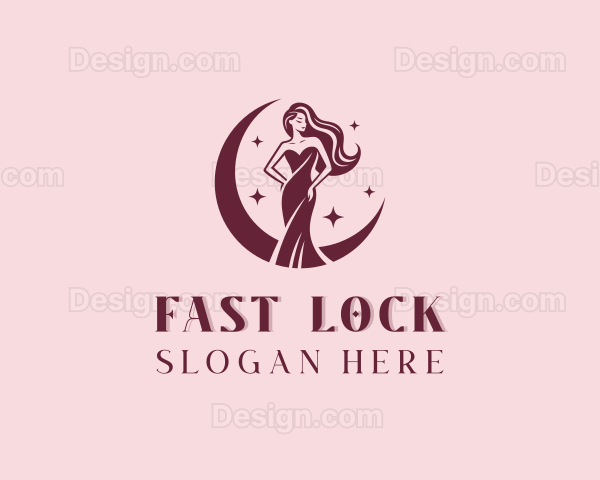 Woman Beauty Gown Logo