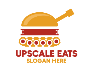 Tank Hamburger Snack  logo design