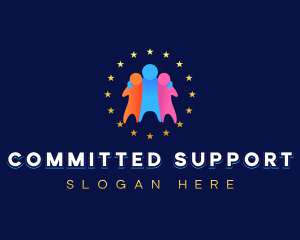 Friendship Support Community logo design