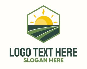 Sunny Field Hexagon Badge logo