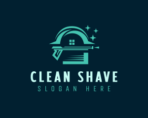 Pressure Washing Cleaning Disinfection logo design