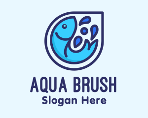 Blue Fish Aquatic logo design