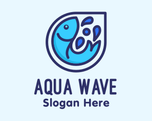 Blue Fish Aquatic logo design