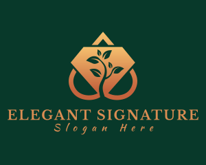 Elegant Crystal Nature, logo design