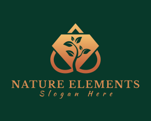 Elegant Crystal Nature, logo design