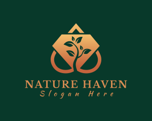 Elegant Crystal Nature, logo design