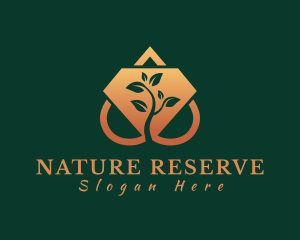 Elegant Crystal Nature, logo design