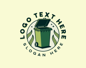 Eco Leaf Trash Bin logo