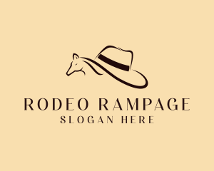 Horse Cowboy Hat logo design