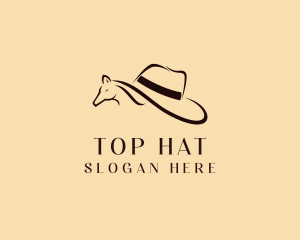 Horse Cowboy Hat logo design