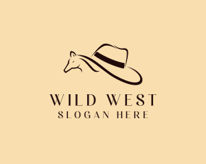 Horse Cowboy Hat logo