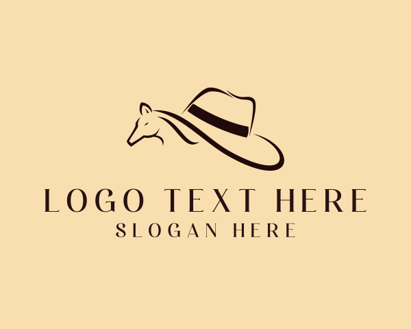 Horse Cowboy Hat logo