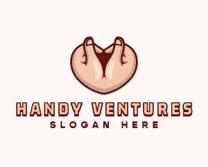 Heart Love Hand logo