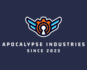 Winged Industrial Machinery logo design