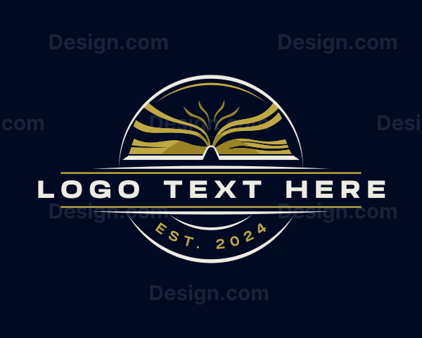 Book Publishing Educational Logo