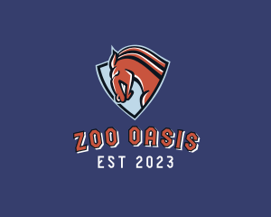 Horse Equestrian Zoo logo design