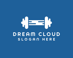 Cloud Fitness Gym logo design