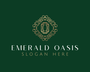 Decorative Emerald Diamond logo