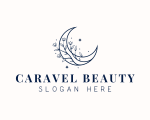 Moon Floral Beauty logo design