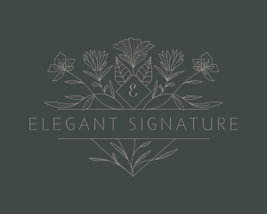 Elegant Floral Stylist logo design