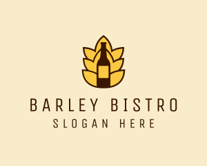 Barley Beer Bottle Label logo