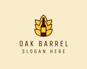 Barley Beer Bottle Label logo