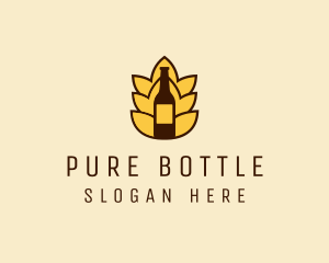 Barley Beer Bottle Label logo