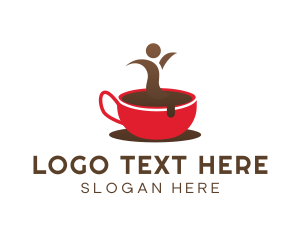 Red Mug Coffee Drink logo