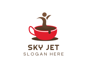 Red Mug Coffee Drink logo