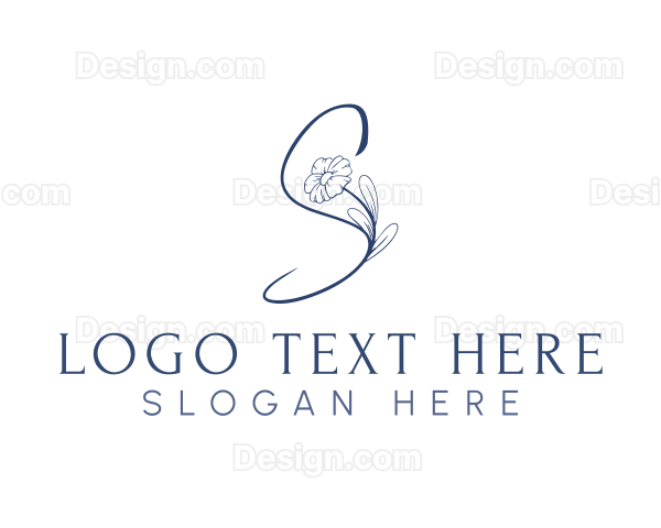 Letter S Floral Wellness Logo