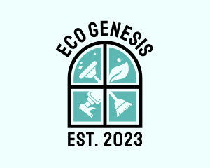 Window Eco Housekeeper logo design