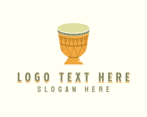 Djembe Musical Drum logo