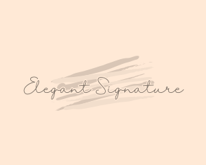 Signature Cursive Cosmetics logo design