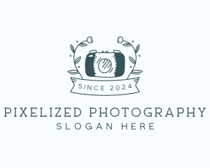 Floral Photographer Camera logo design