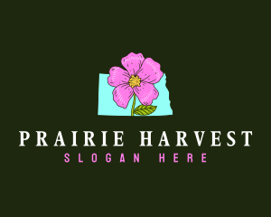 North Dakota Flower logo design