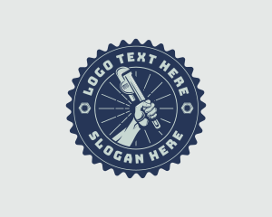 Mechanic Wrench Plumber logo