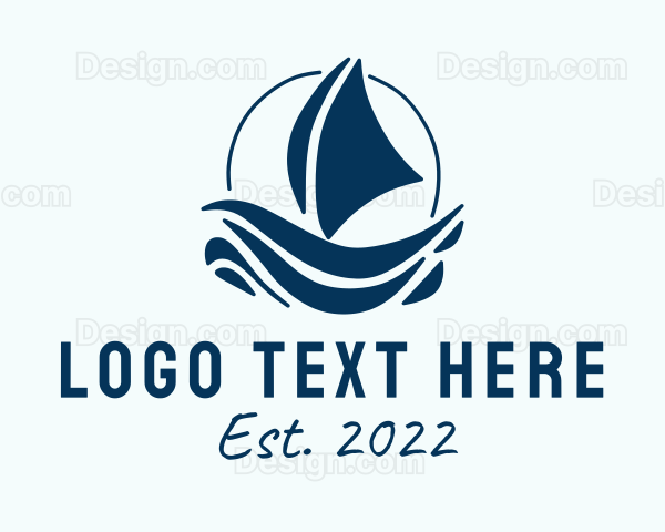 Marine Nautical Sailboat Logo