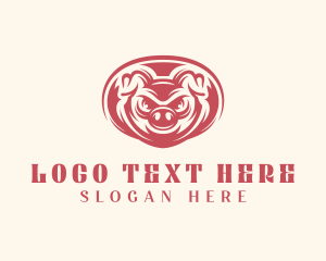 Wild Boar Pig Logo