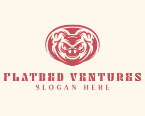 Wild Boar Pig logo design