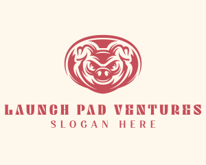 Wild Boar Pig logo design