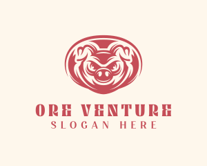 Wild Boar Pig logo design