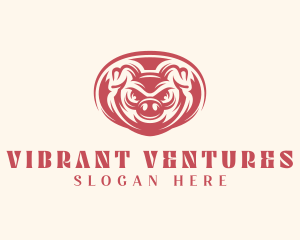 Wild Boar Pig logo design